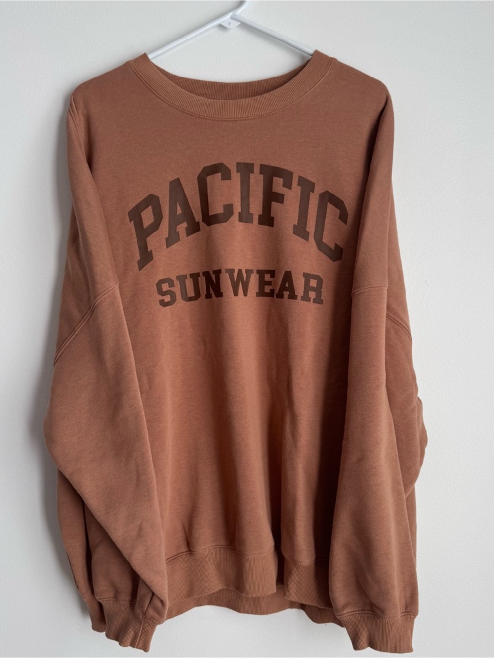 Pacific Sunwear Men's Brown Crewneck Sweatshirt